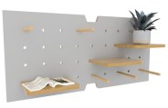 Pegboard BamBOE WIT B47xD4xH100cm Tangara Groothandel voor de Kinderopvang Kinderdagverblijfinrichting 